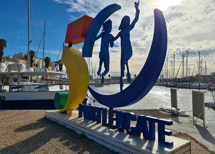 Villa Port Leucate: 6 Pers. Face à La Mer, Cosy, Proche Activités - Fr-1-798-40 *